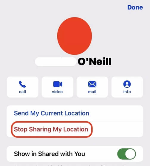 tap Stop Sharing My Location | Stop Location Without Turning It Off