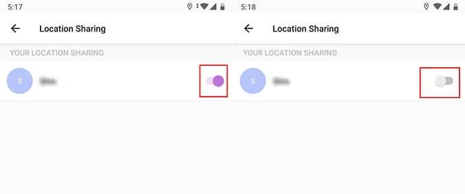 toggle off Location Sharing | Spoof Life360 Location on iPhone