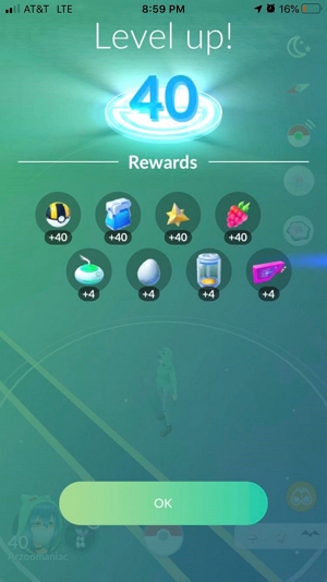 earn by leveling up | lucky egg Pokemon go