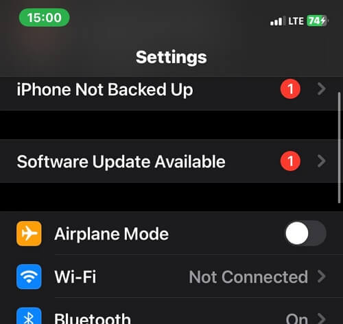 enable Airplane mode in settings | Hide Shared Location iPhone