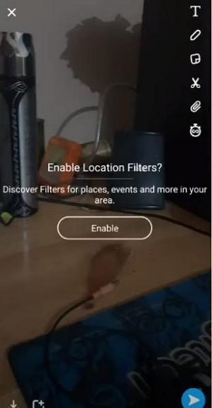 Find the Enable Location | snapchat location filters not working