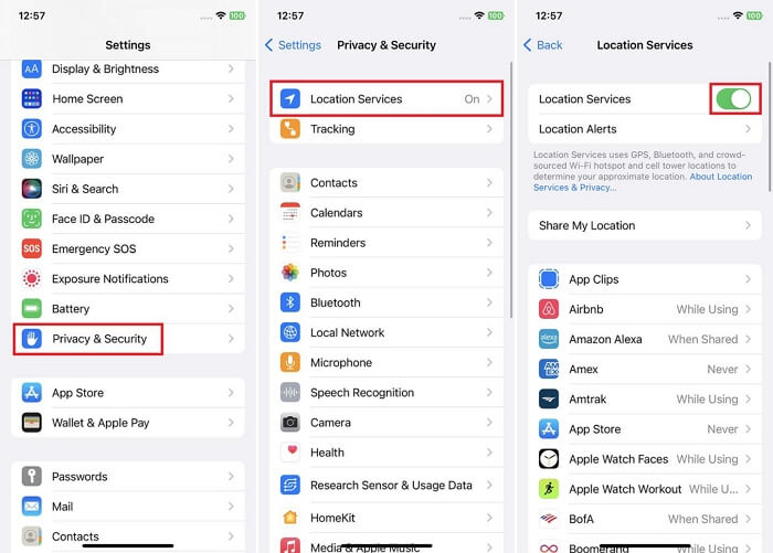 steps to enable Location Services iOS | Why Can’t I See My Significant Locations on iOS