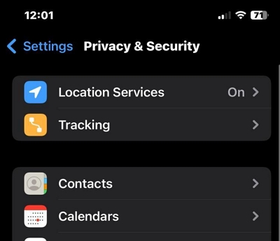 位置情報サービス | iPhone の GPS 位置情報が機能しない