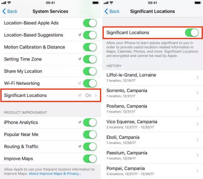 tap Significant Locations | Why Can’t I See My Significant Locations on iOS