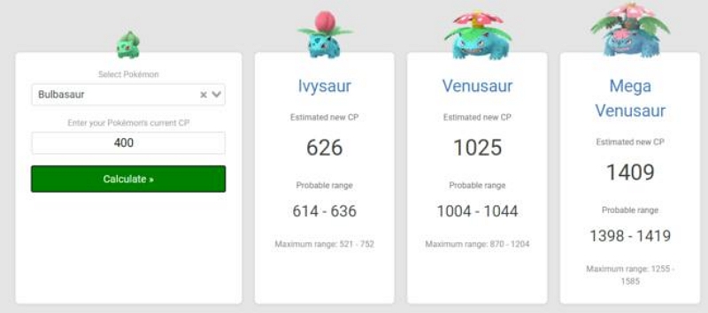 ポケモンGO進化計算機を使う | ポケモンGOCP進化計算機