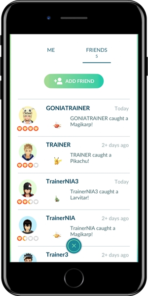 enter your friend's Trainer | 50 km reward pokemon go