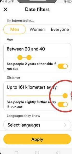 matching distance | how to see matches on bumble