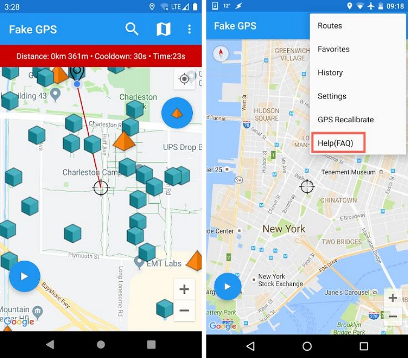 Steps to Use Fake GPS Joystick | monster hunter now gps joystick