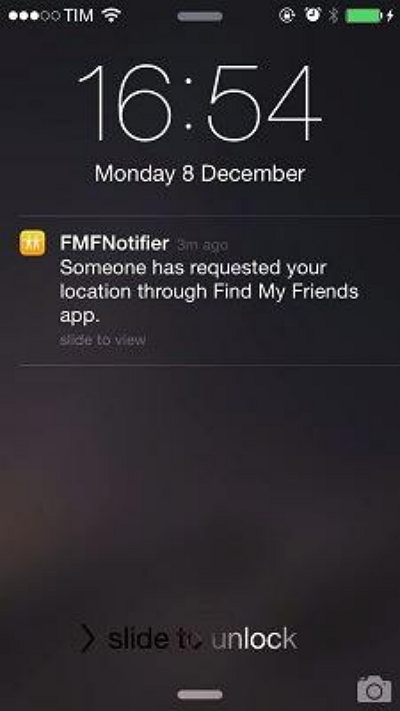 receive a notification | spoof location on iphone 