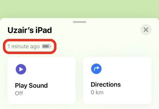 check battery in Find My | Detect Fake GPS Location iPhone and Android