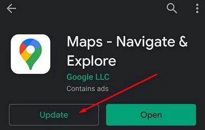 update android google maps | Google Maps Location Sharing Not Updating