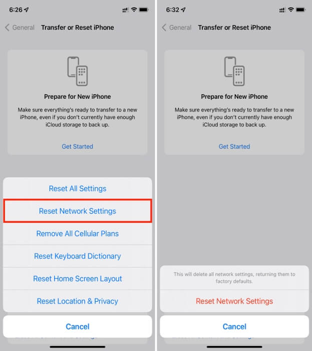 reset iPhone network settings | Why Is Live Location Not Updating on WhatsApp