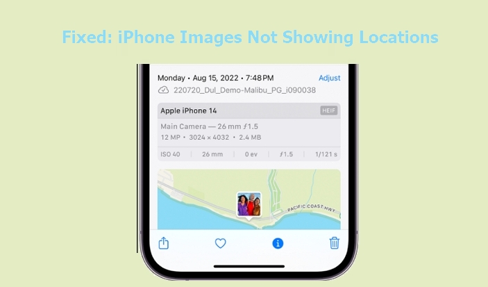 fix no image location | fix iphone photos not showing location