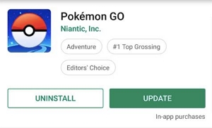 Installieren Sie das Update, falls verfügbar | Pokemon Go bleibt auf dem Ladebildschirm hängen