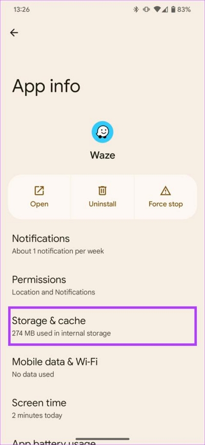 Clear Cache | Fix Waze GPS Not Working