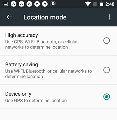 location settings | no network or phone off life360