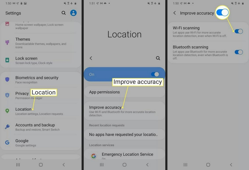 select improve accuracy | calibrate gps on iphone
