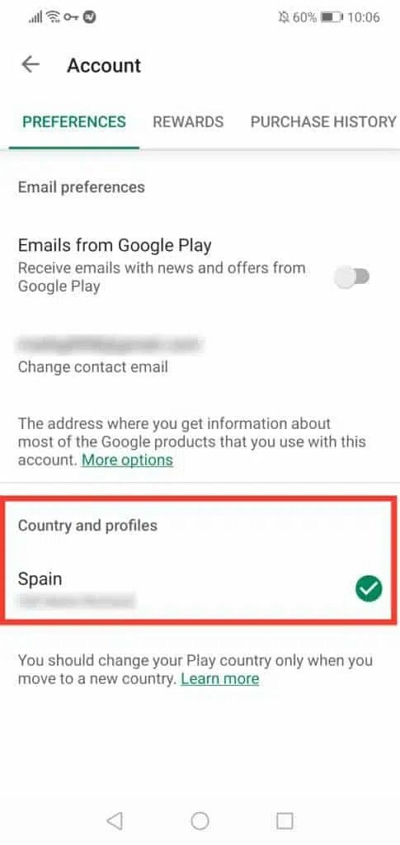 更改您的 Google 國家/地區和個人資料 |更改 Google 帳戶中的位置