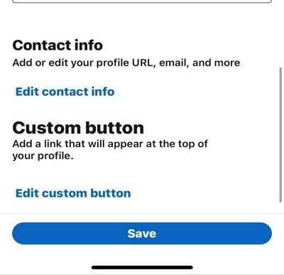edit contact info | change location on linkedIn