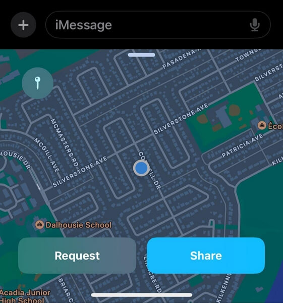 tap Pin iMessage | Drop Pin Location iPhone