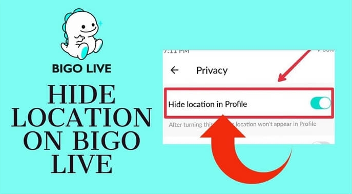 BIGO Liveで位置情報を非表示にする | 位置情報を変更する