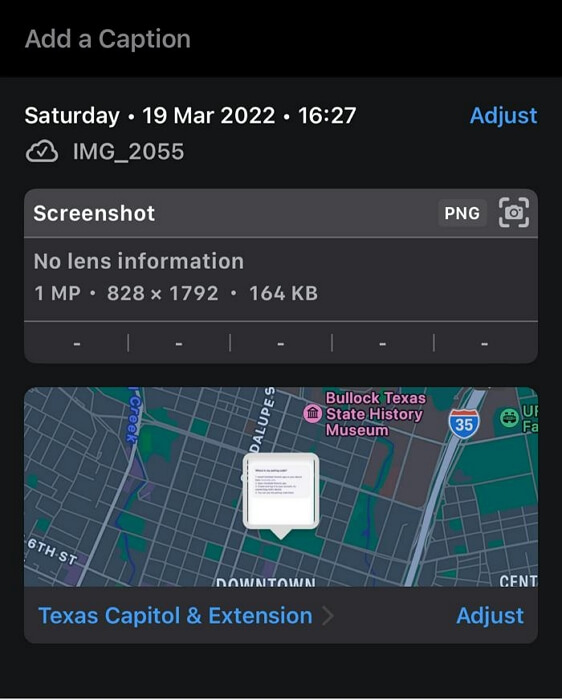 iPhone で写真の位置情報を確認する | iPhone の写真に位置情報を追加する