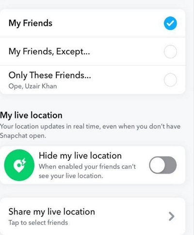 我的朋友除了|你的 Snapchat 何時會更新位置