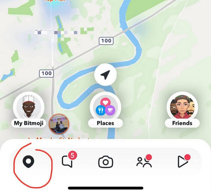 tap Location on Snapchat | Stop Sharing Location on Snapchat