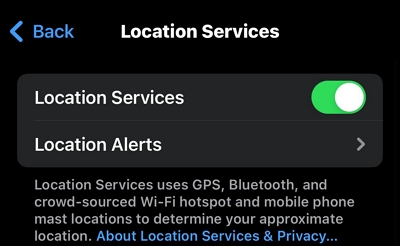 位置情報サービス | iPhoneで位置情報をオフにする
