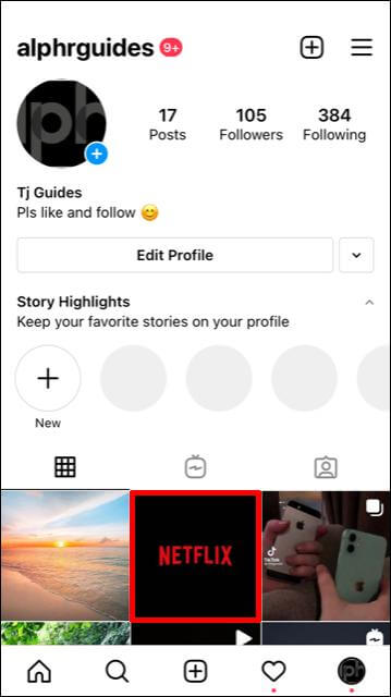 Instagramプロフィールボタンをクリック | Instagramに位置情報を追加
