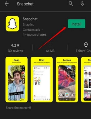Play ストア | Snapchat の位置情報フィルターが機能しない