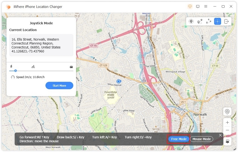 マウス モード | 偽の GPS 位置情報ジョイスティック アプリ