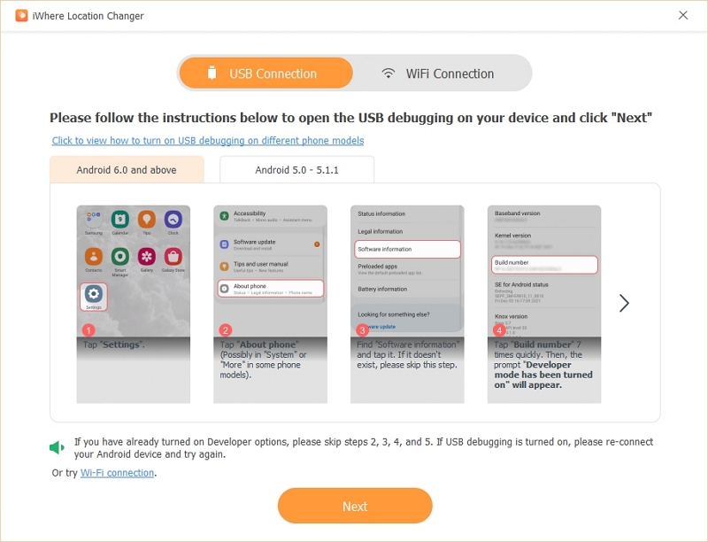 usb iwhere | connection iwhere location changer