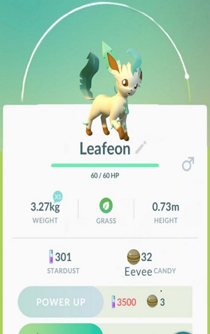 leafeon | eevee evolutions pokemon go