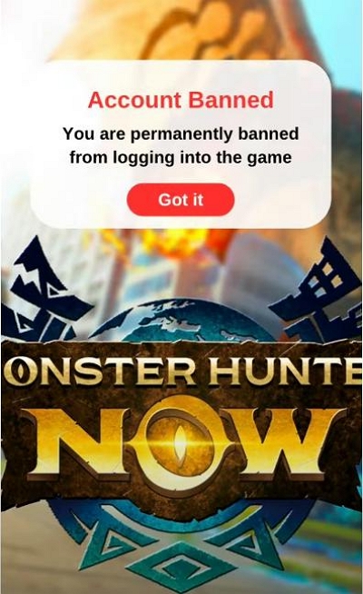 reinstate your account | monster hunter now ban