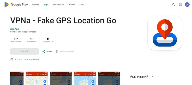 PNa Fake GPS Location |gps joystick pokemon go
