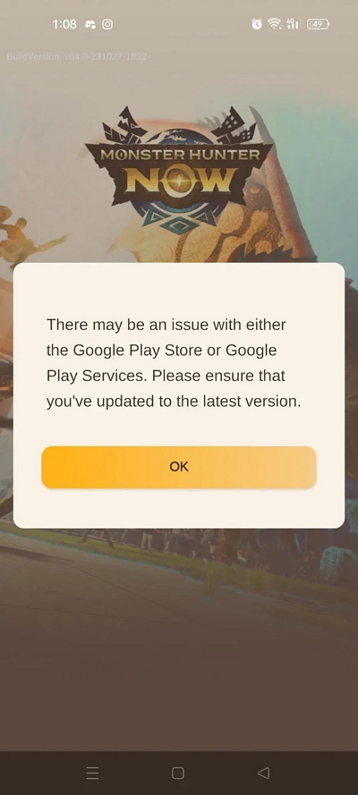 Not able to Log in | monster hunter now map not loading