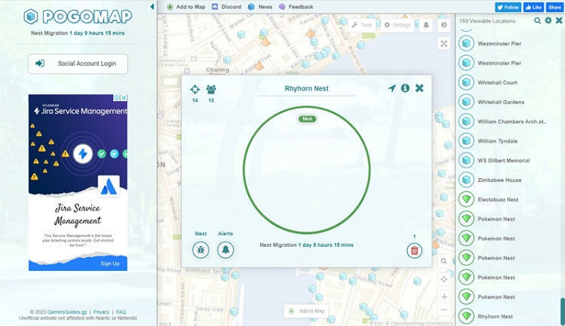 PogoMap 2 | pokemon go nest map