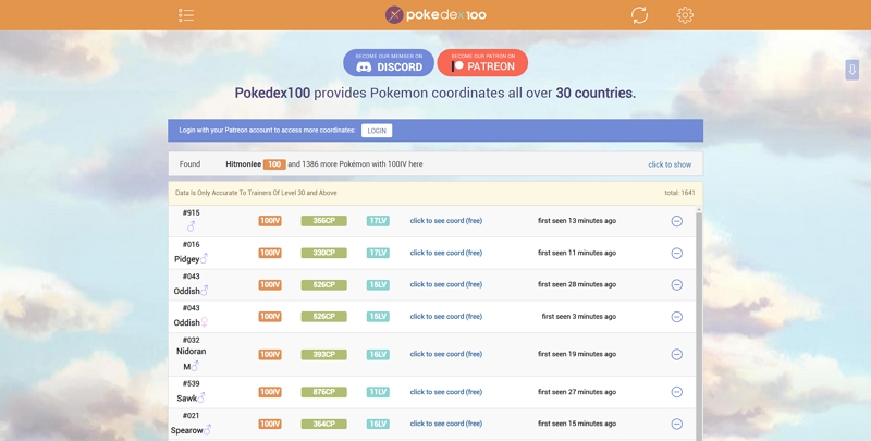 PokéMap | 100 IV Pokemon Go