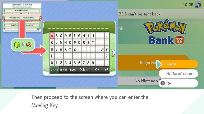 Pokémon Bank | transferring pokemon from go to home
