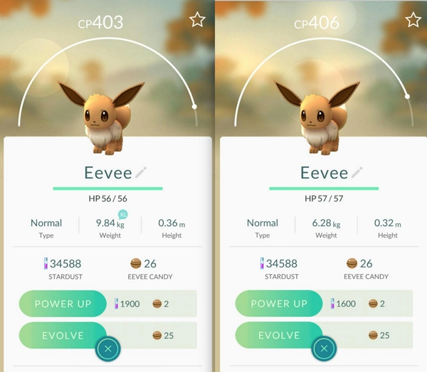 evolving eevee into umbreon | pokemon go cp evolution calculator