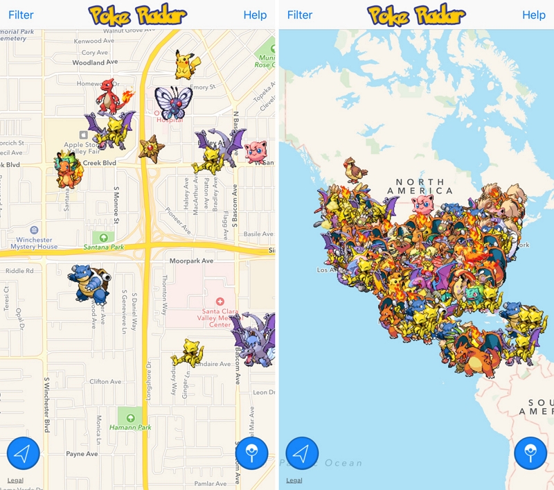 Pokémon Location Map Apps | pokemon go pokemon spawns