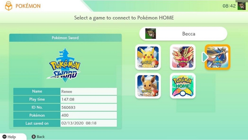 transferring pokémon from | transferring pokemon from go to home