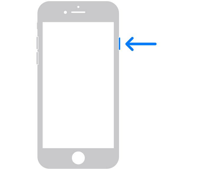 iPhone 8の電源を切る | iMessageで位置情報を固定する
