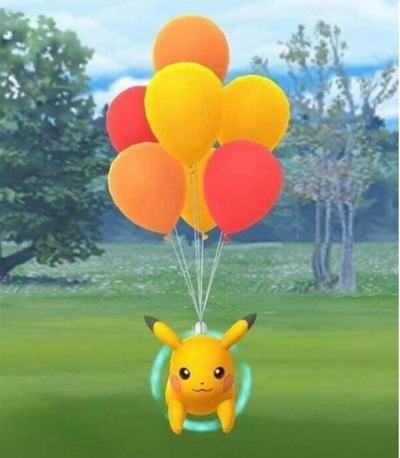 red balloon pikachu | shiny balloon pikachu