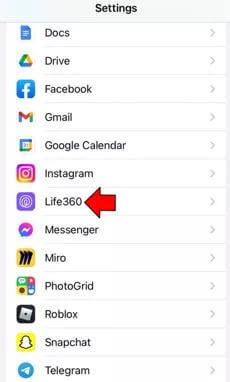 select Life360 app | Life360 Not Updating Location