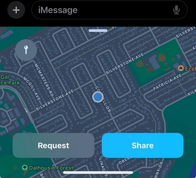 Tap on this option to share your live location | Share Live Location with Someone