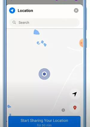 share live location Messenger Android | Share Location on Messenger