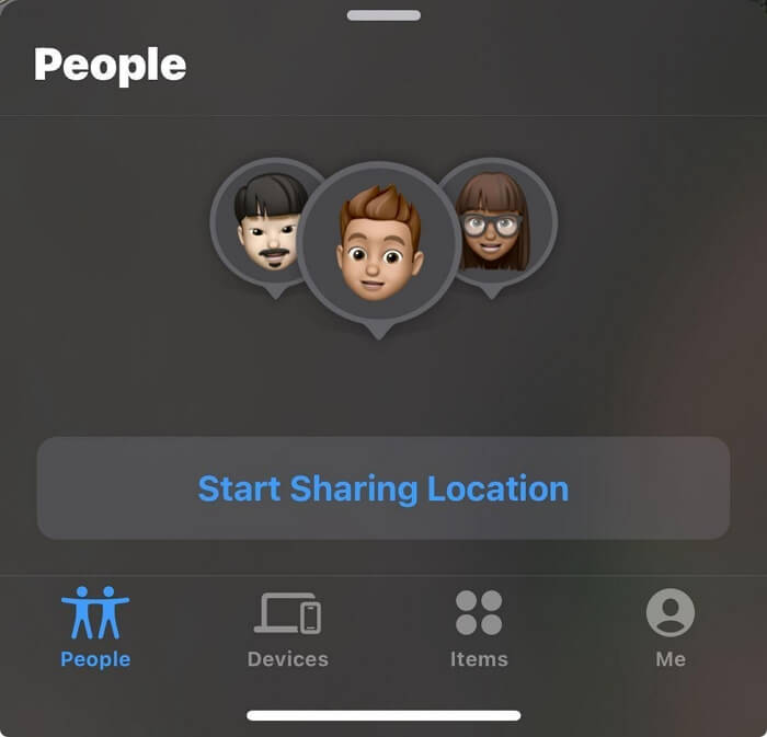 choose Start Sharing Location | Change App Store Location