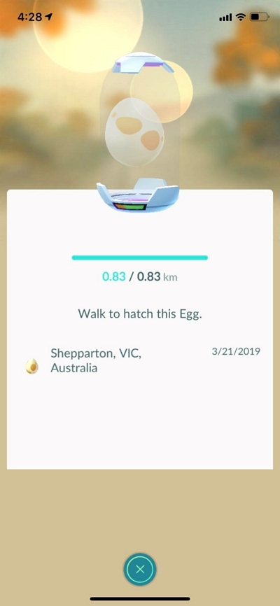 start walking | hatch eggs pokemon go